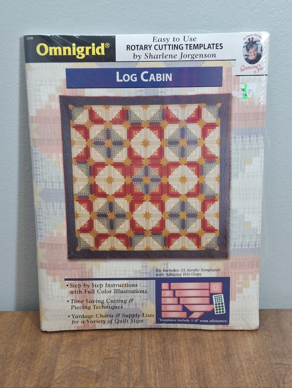 New Omnigrid Quilting Templates Log Cabin Pattern Jorgenson Rotary Cutting 2003